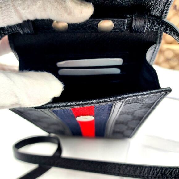 Balenciaga x Gucci The Hacker Project Street Style Crossbody Shoulder Bag Black - Picture 3 of 16